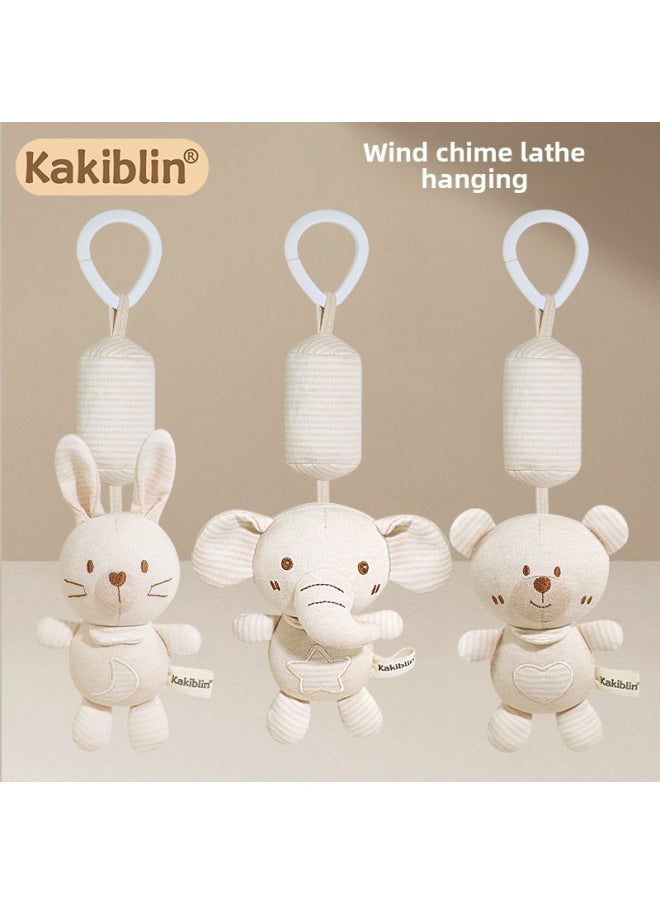 Kakiblin Baby Soothing Gift Box Suit Organic Cotton Toys Newborn Soothing Supplies Full Moon Hundred Days Gift-Color:Organic Cotton Pacifying 4-Piece Set-Lele Elephant