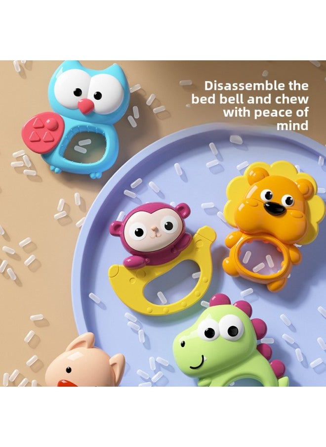 Baby Bedside Rattle Hanging Rotatable Pendant 0 To 3 Months Baby Light Projection Toy Coax Baby Artifact-Color:Lamb Without Projection-Specifications:Battery Type