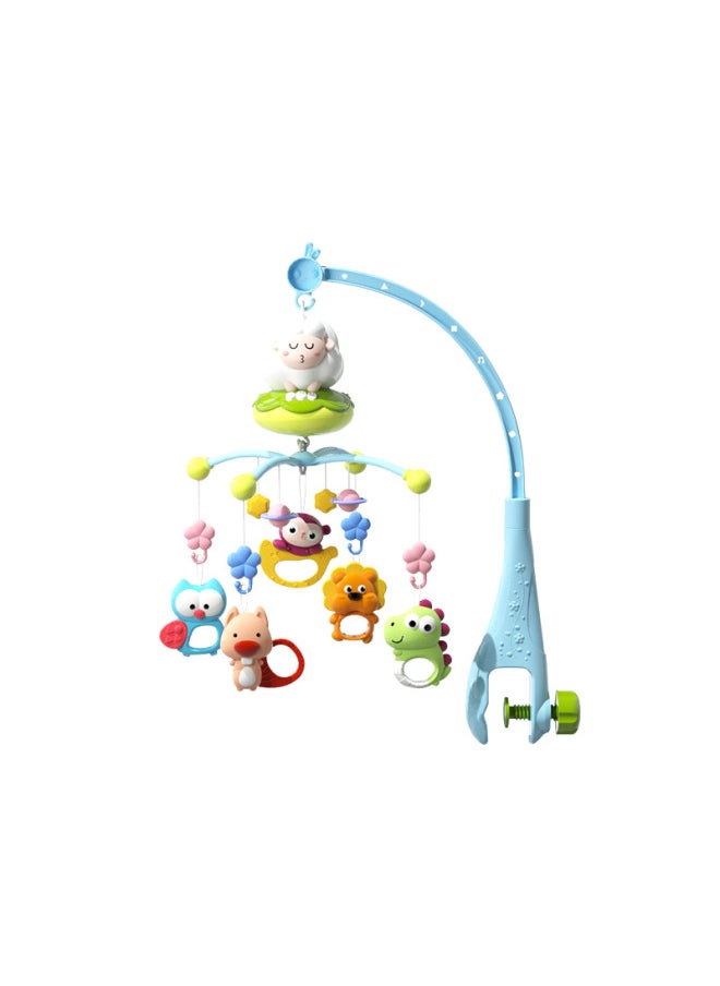 Baby Bedside Rattle Hanging Rotatable Pendant 0 To 3 Months Baby Light Projection Toy Coax Baby Artifact-Color:Lamb Without Projection-Specifications:Battery Type