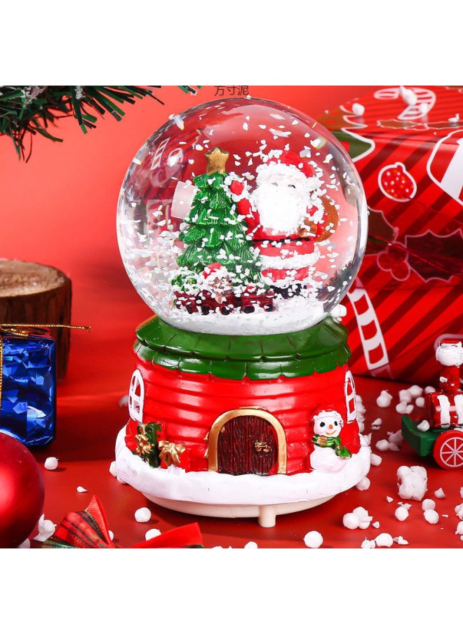 Crystal Ball Music Box Floating To Send Children, Children, Boys, Girls, Teachers Source A Wholesale-Color:Large Model 01b Automatic Snow Flutter Music Lantern-Size:Exquisite Packaging + Greeting Card