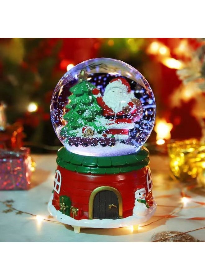 Crystal Ball Music Box Floating To Send Children, Children, Boys, Girls, Teachers Source A Wholesale-Color:Large 03a Automatic Snow Flutter Music Lantern-Size:Use Original Packaging Yourself
