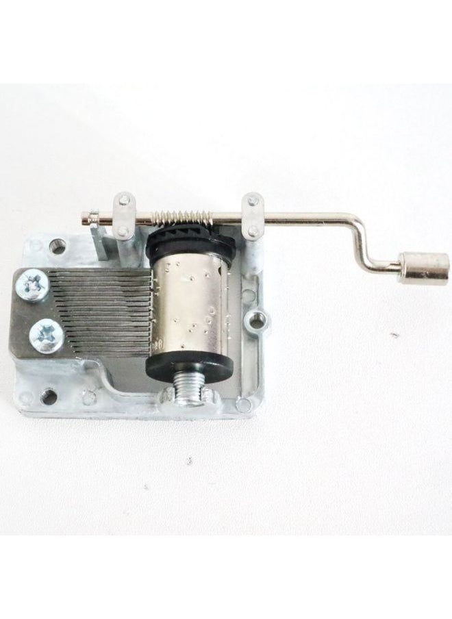 Hand-cranked Music Bell Music Box Movement Music Box Movement Wooden Music Bell All Kinds Of Famous Music Movement Wholesale-Color:Gray Silver Plated-Dimensions:Rose Life