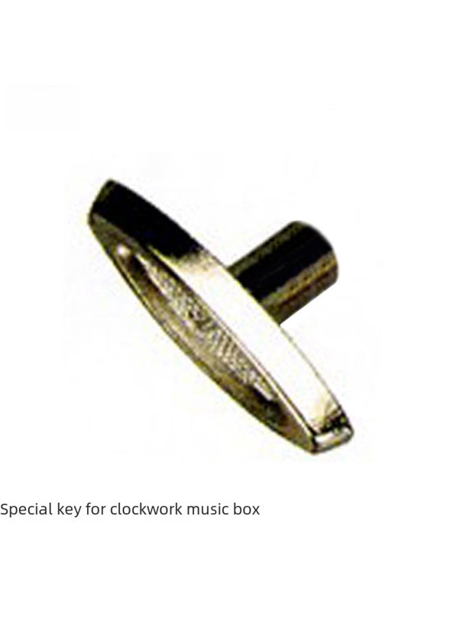 Flying Song Music Box Diy Accessories Standard Key Winding Mechanism Key Handle Knob For Music Box Eight Tone Toy-Dimensions:⑤ Golden Key  Standard