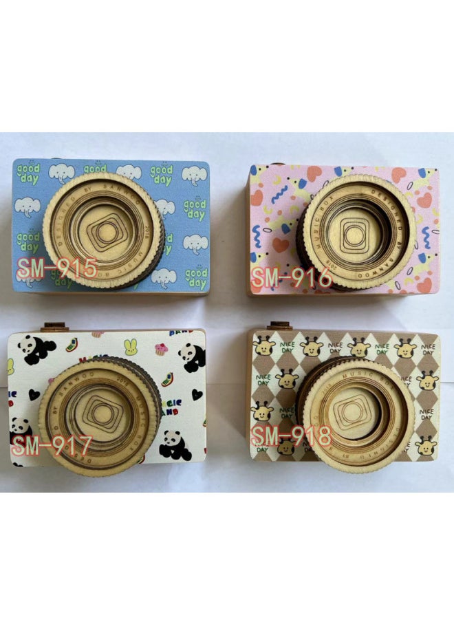 Birthday Gift Girl Girl's Rotating Hand-cranked Music Box Clockwork Music Box Children's Toys Graduation Gift For Students-Color:SM-918