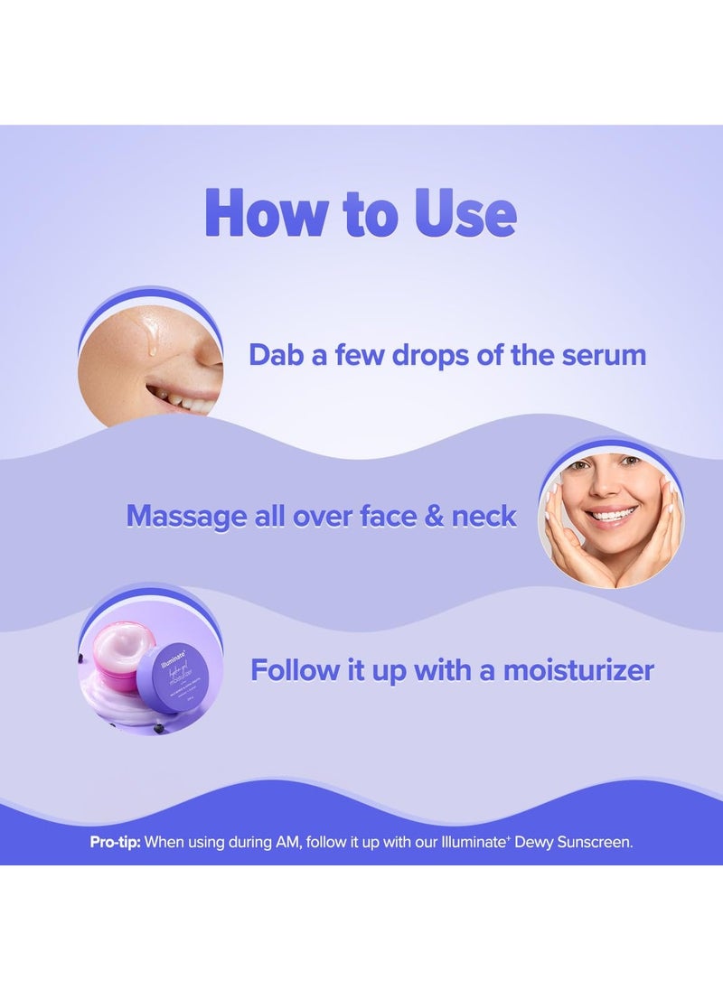 lluminate+ 20x* Alpha Arbutin Luminous Essence Serum - 50ml|Power of 20x* Alpha Arbutin | Fights Pigmentation & Uneven Skin Tone | Hydrates & Plumps Skin