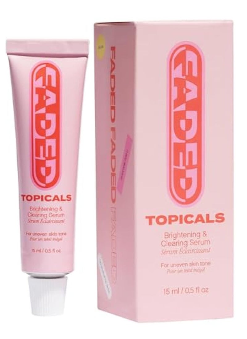 Topicals Mini Faded Serum for Dark Spots & Discoloration, Neutral, 15 ml (Pack of 1), 0.5 fl oz