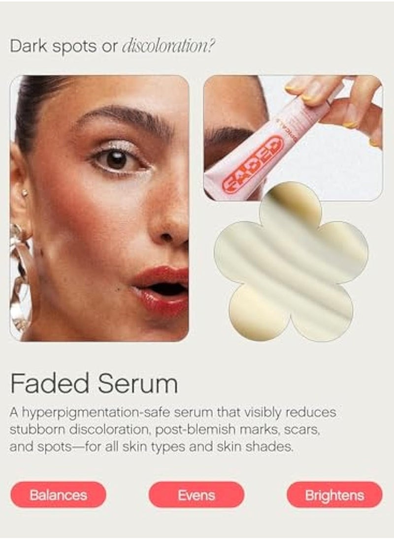 Topicals Mini Faded Serum for Dark Spots & Discoloration, Neutral, 15 ml (Pack of 1), 0.5 fl oz