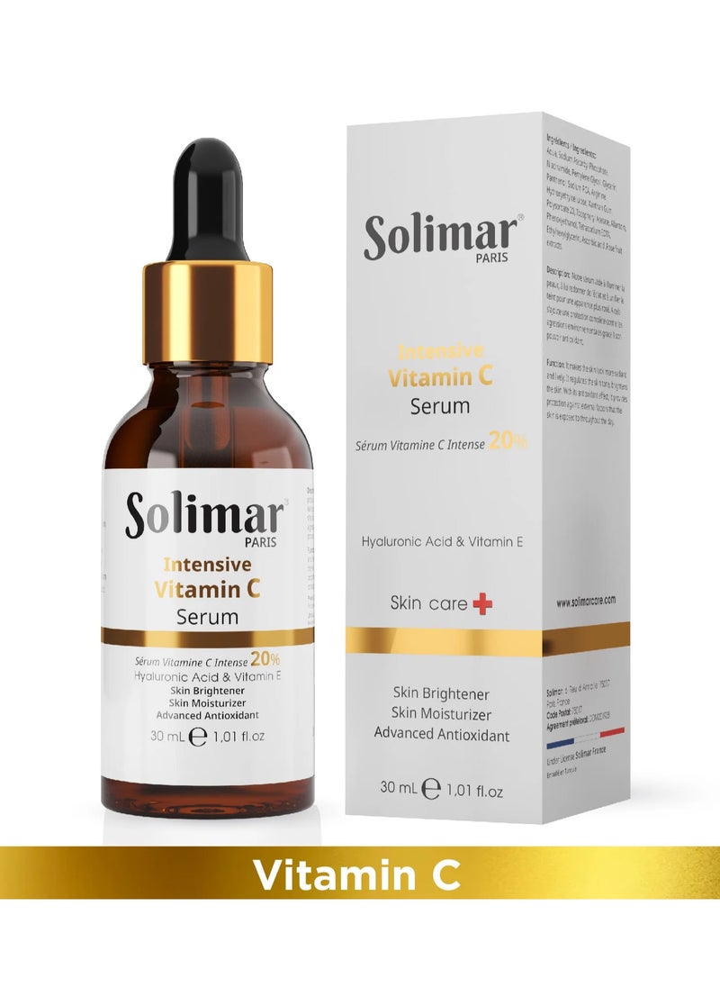 Solimar Paris Intensive Vitamin C Serum – Brightening & Antioxidant Face Serum, 30ml