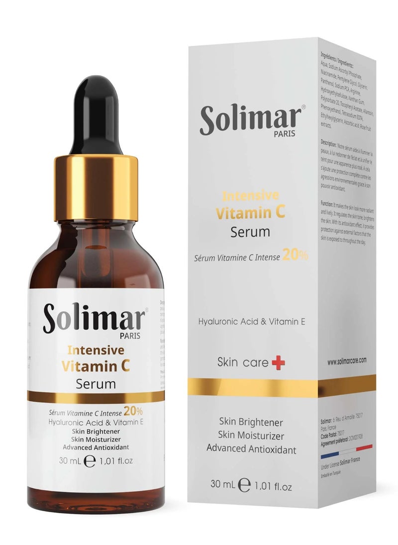 Solimar Paris Intensive Vitamin C Serum – Brightening & Antioxidant Face Serum, 30ml