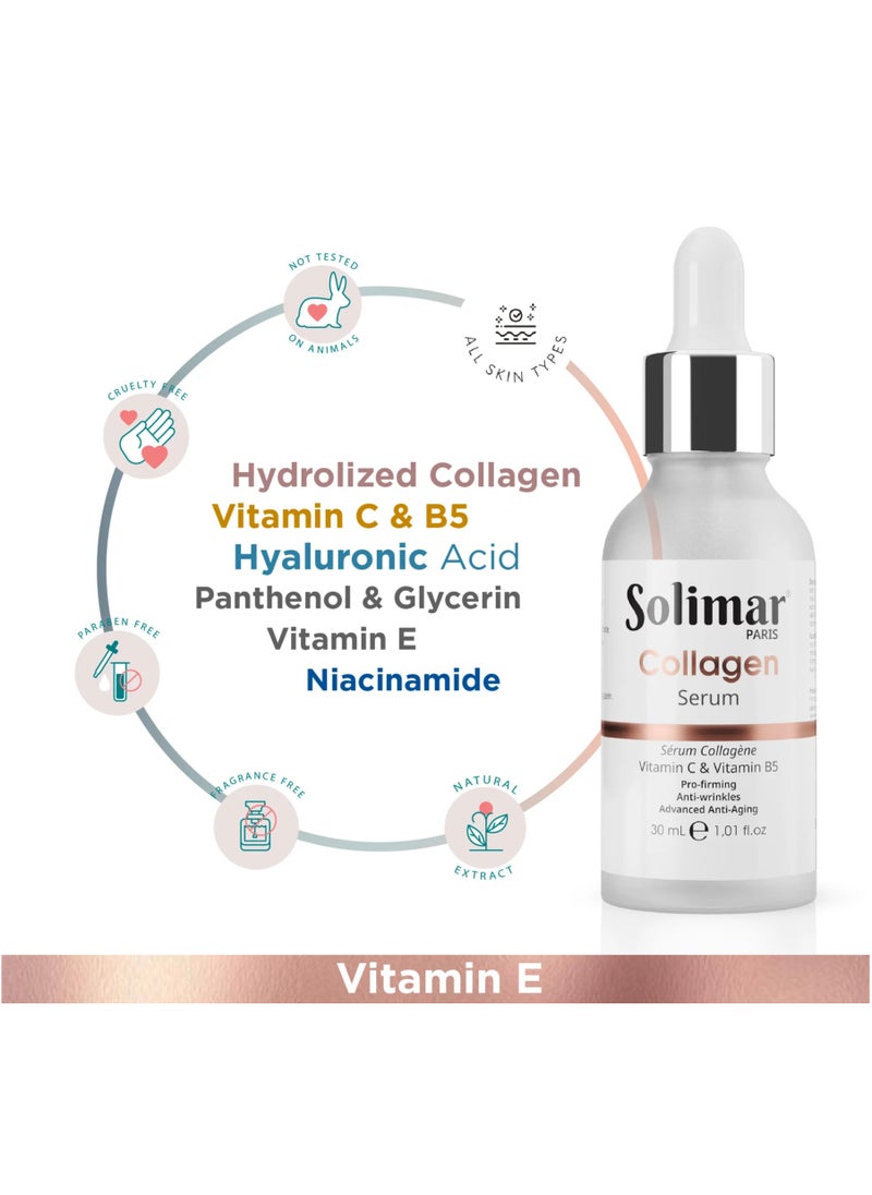 Solimar Paris Collagen Serum – Firming & Anti-Aging Facial Serum, 30ml