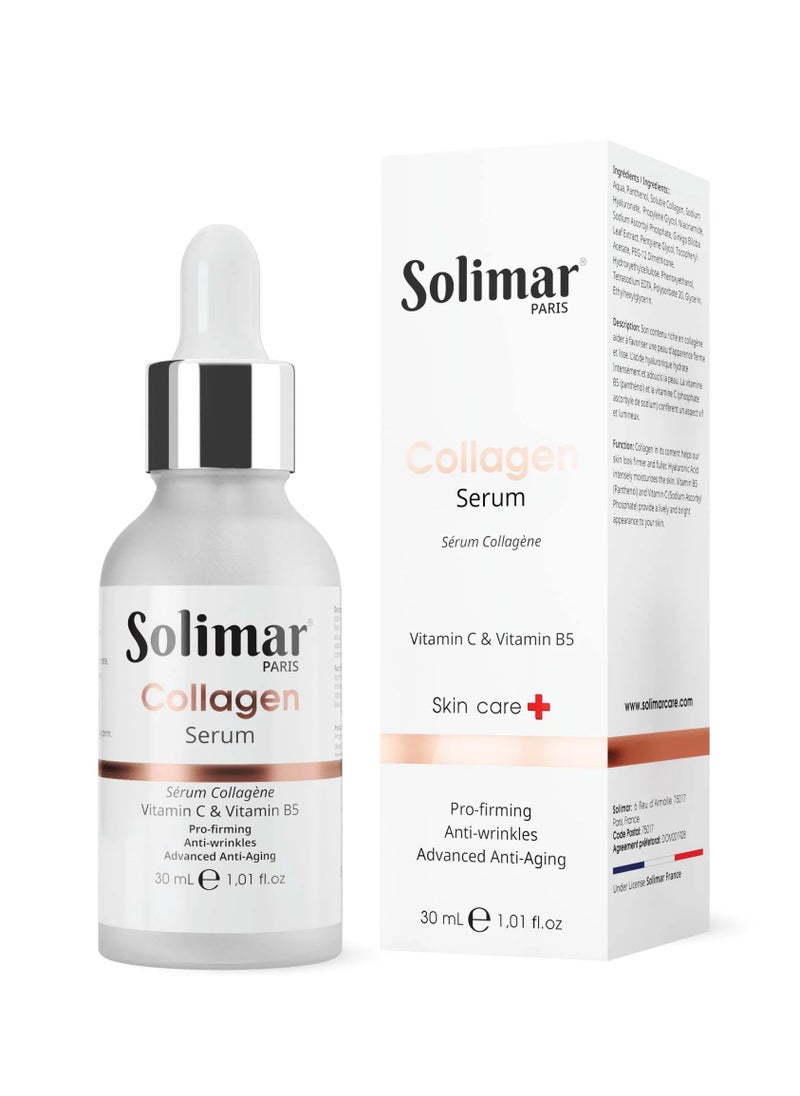 Solimar Paris Collagen Serum – Firming & Anti-Aging Facial Serum, 30ml