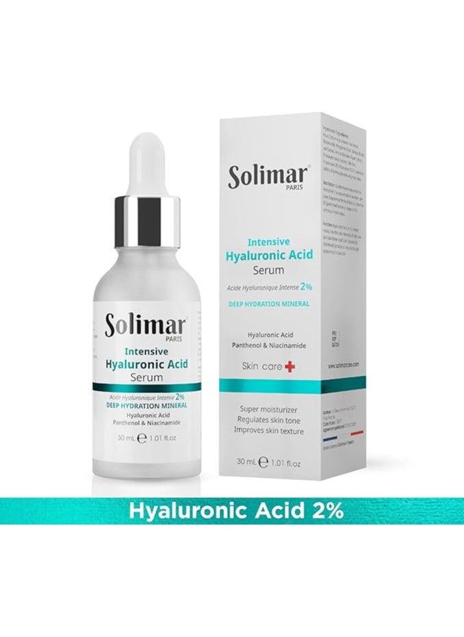 Solimar Paris Hyaluronic Acid Serum – Intense Hydration & Skin Plumping Booster, 30ml