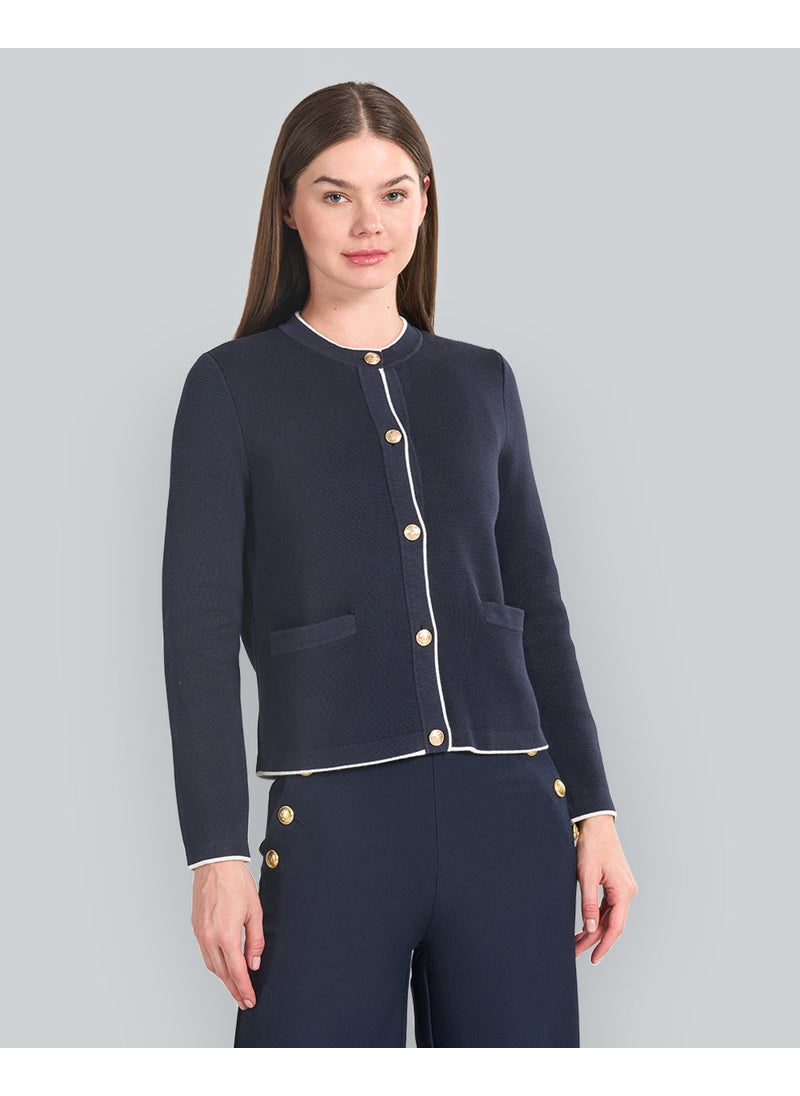 Cotton Knit Jacket