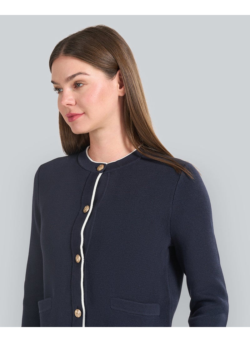 Cotton Knit Jacket