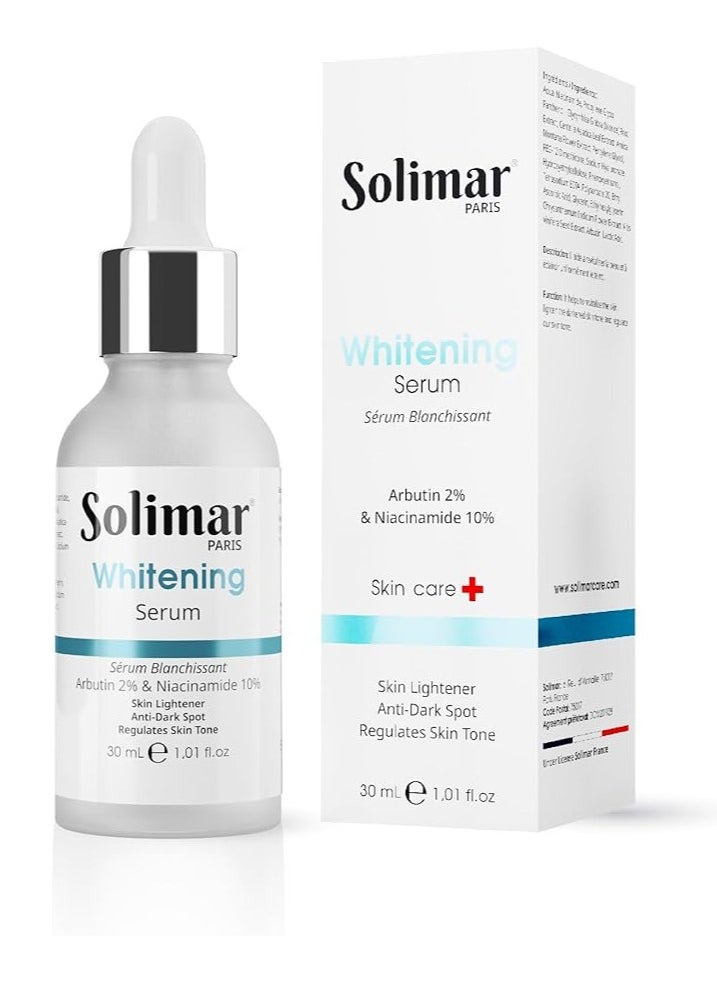 Solimar Paris Whitening Serum 30ml – Brightens Skin, Reduces Dark Spots & Hyperpigmentation