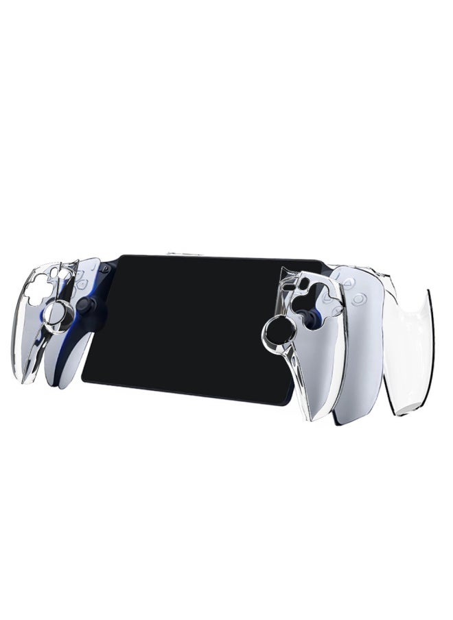 Applicable To PlayStation Portal Remote Play Crystal Shell PS5 Streaming Handheld PC Protective Shell-Product Color:Transparent Red