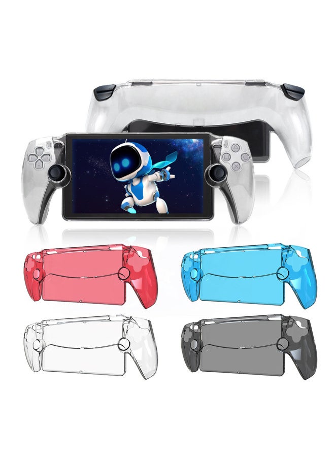Applicable To PlayStation Portal Remote Play Crystal Shell PS5 Streaming Handheld PC Protective Shell-Product Color:Transparent Red