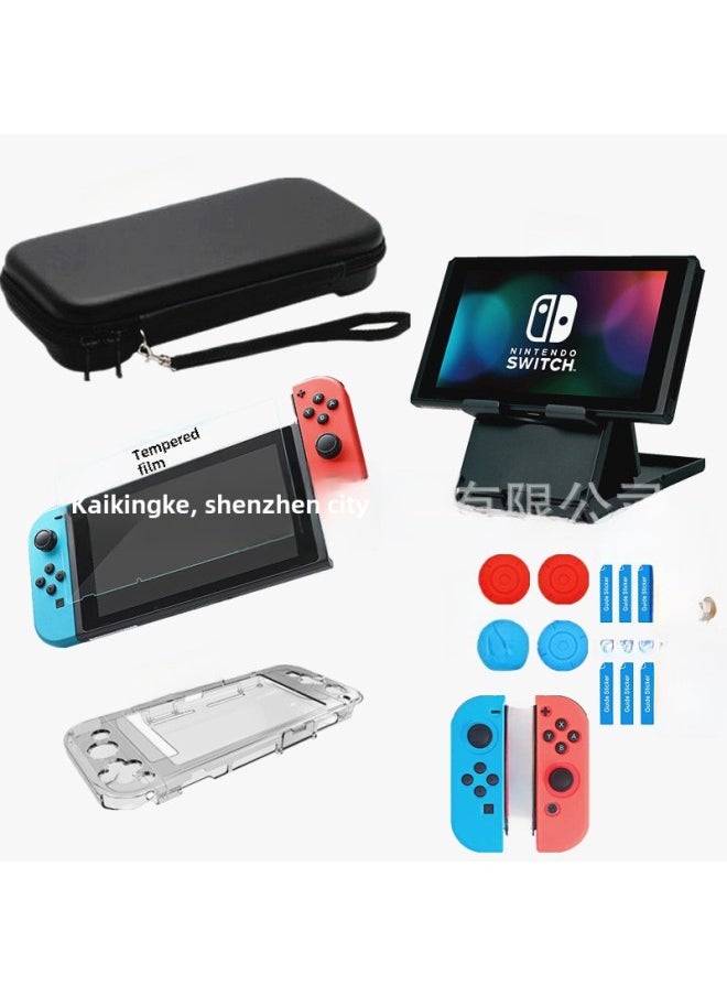 Nintendo Switch Game Console Protective Case Stand Card Box Controller Storage Bag Large Set Digital Computer/game Console Shell-Model:switch Suit 10