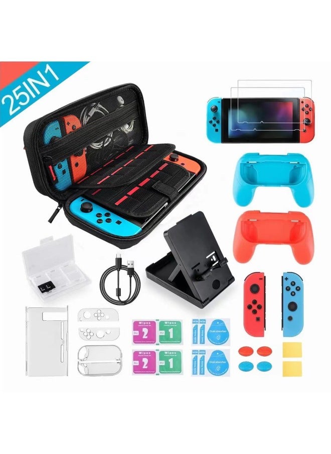 Nintendo Switch Game Console Protective Case Stand Card Box Controller Storage Bag Large Set Digital Computer/game Console Shell-Model:switch Suit 10