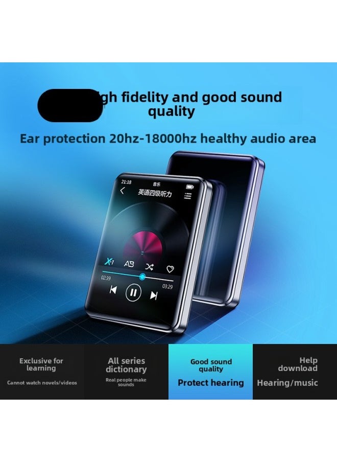Bingjie Walkman Student Edition High-use Bluetooth English Listening Player Learning Artifact-Body Color:7.0 Touch Screen With Long Battery Life☆Upgraded Version/bluetooth 6.0 [free Bluetooth Wireless Headset/luxury-Memory Capacity:8gb [already Downloaded (primary, Middle And High School) Single Textbook Synchronization + Vocabulary + Music] - Official
