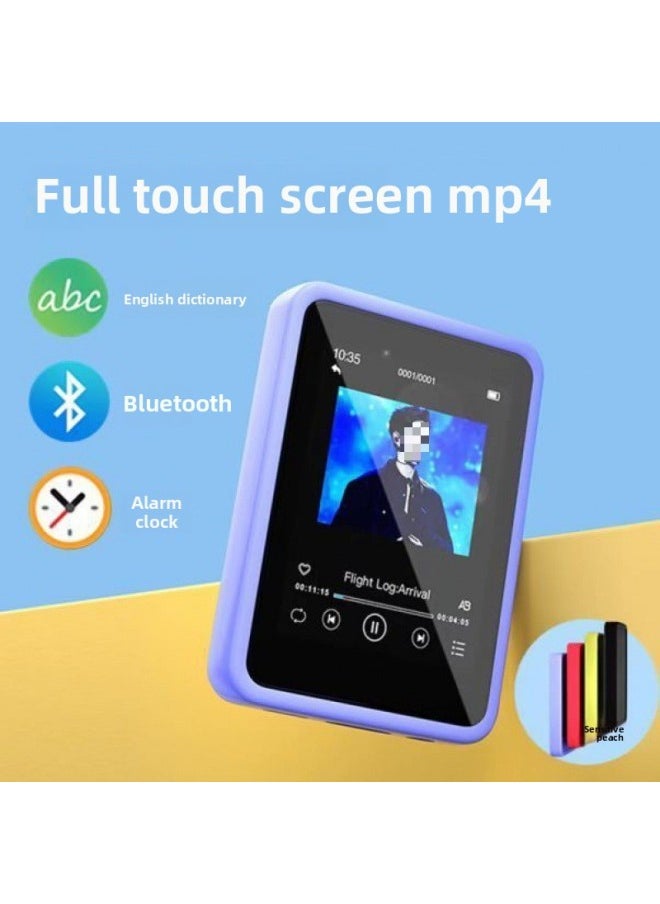 Mp3 Student Version Walkman Bluetooth Mp4 Music Player Reading Novels Touch Screen Small English Listening Songs-Body Color:2.5inch Touch Screen [with Bluetooth Function] Recommended-Memory Capacity:16g+accessories