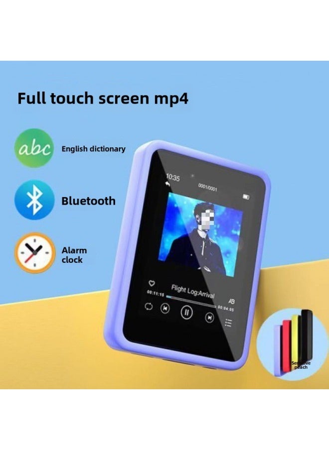 Mp3 Student Version Walkman Bluetooth Mp4 Music Player Reading Novels Touch Screen Small English Listening Songs-Body Color:2.5inch Touch Screen [with Bluetooth Function] Recommended-Memory Capacity:16g+accessories