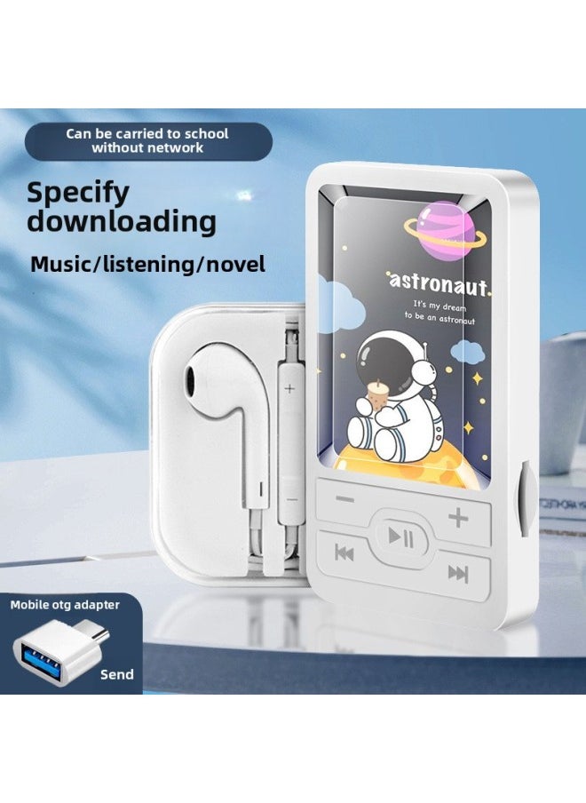 Students Special Listening Artifact Mp3 Walkman High School Students Boys And Girls Mini Portable Sports Music Player-Body Color:A1 Hugging Cat-Memory Capacity:External Sound Version 32g Can Save 8000 Songs + 4-piece Set