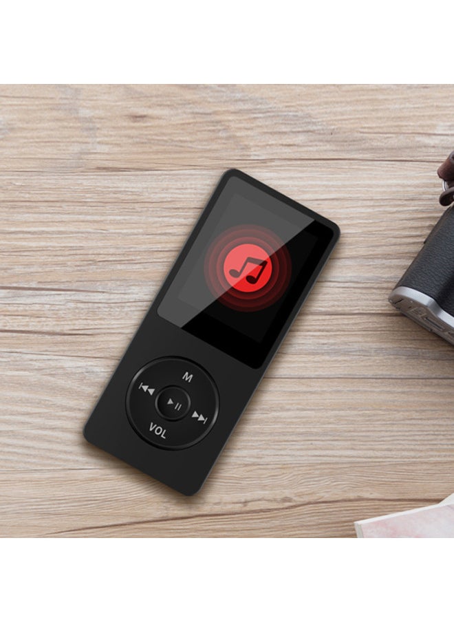 Mp3 Walkman Students MP4 Plug-in Card To Learn English Music Player Portable Small Cute Novel-Body Color:Black [can Be Placed Outside/carded]-Memory Capacity:[64g Memory] Comes With A Full Set Of Accessories