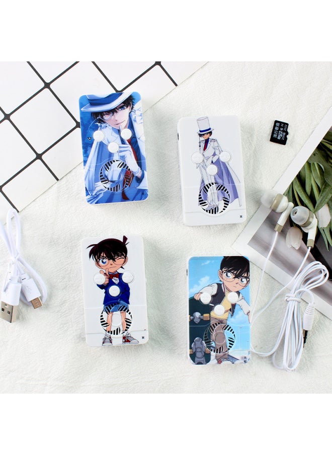 Fashion Simple Cartoon Animation D22 Mini External Audio Band Card MP3 External Sound Student Walkman Music Player-Body Color:D-22 External Sound Animation-Memory Capacity:mp3 With Card