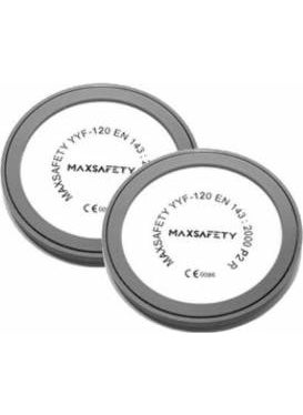 Maxsafety YYF 120 P2 Half Face Gas Mask Filter Spare Set of 2
