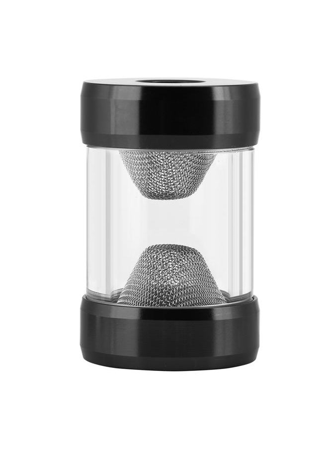 G1/4 Inner Thread Water Cooling Filter Fine Screen Funnel Shaped Filter for Computer (Black)