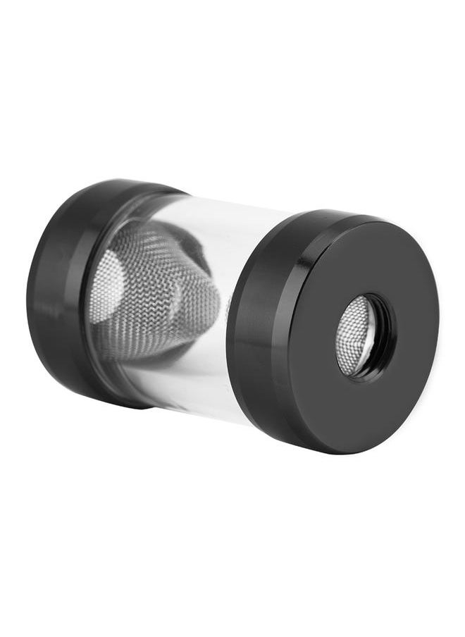 G1/4 Inner Thread Water Cooling Filter Fine Screen Funnel Shaped Filter for Computer (Black)