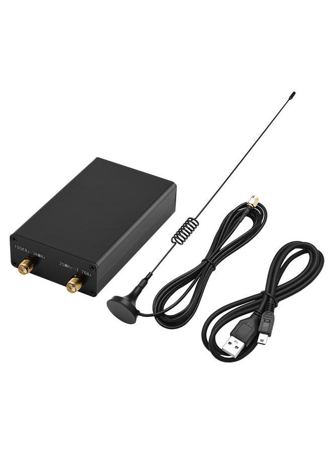100KHz-1.7GHz Full Band Software Radio HF FM AM RTL SDR Receiver with Antenna