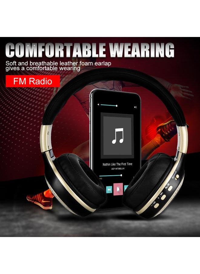 Zealot LCD Wireless Headset FM Radio Foldable TF Card Stereo Heavy Bass Bluetooth Headset