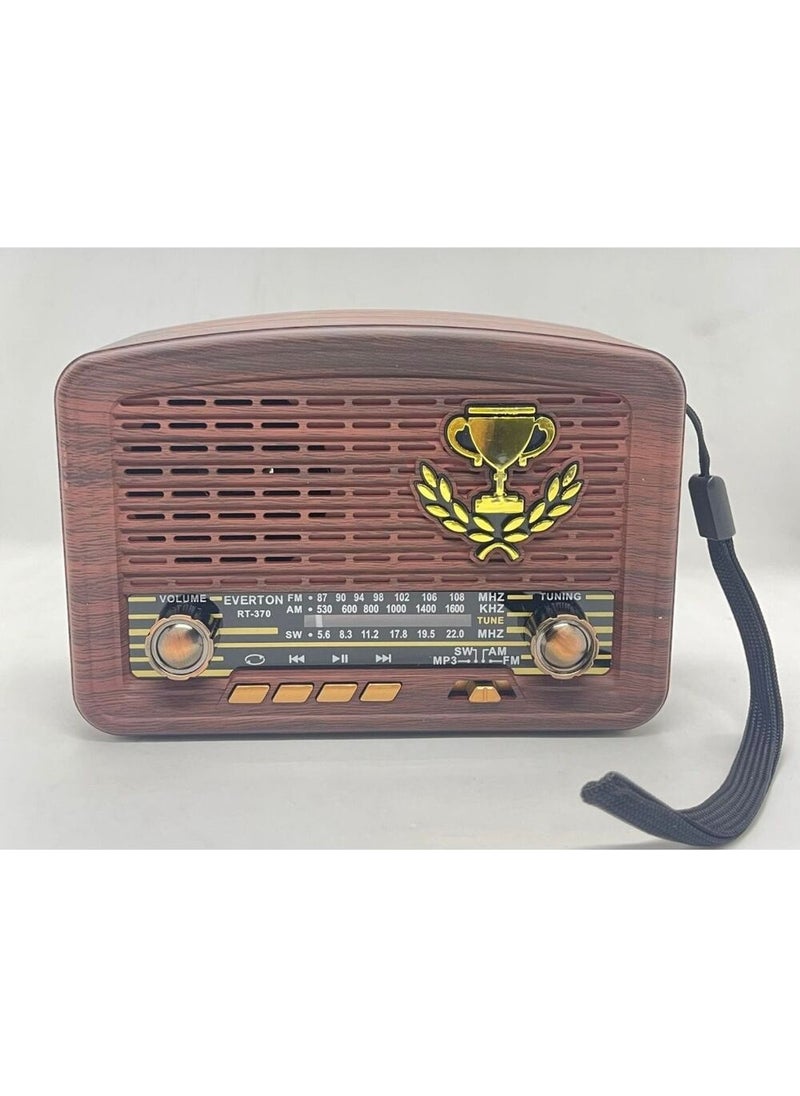 RT-370 Nostalgic Radio with Usb-SD-Fm-Bluetooth Support