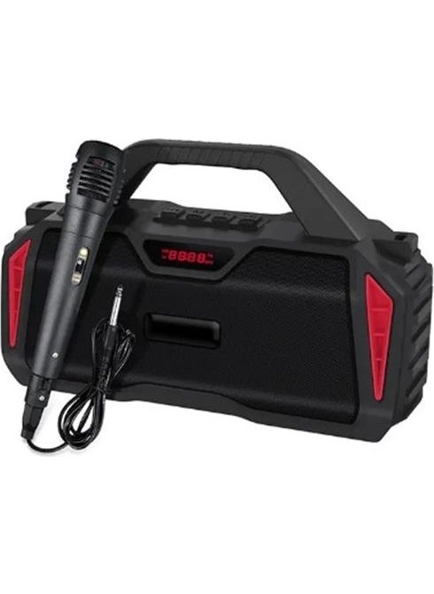 Home Type Karaoke Music Player Radio with Microphone SD/USB/FM/BT Feature