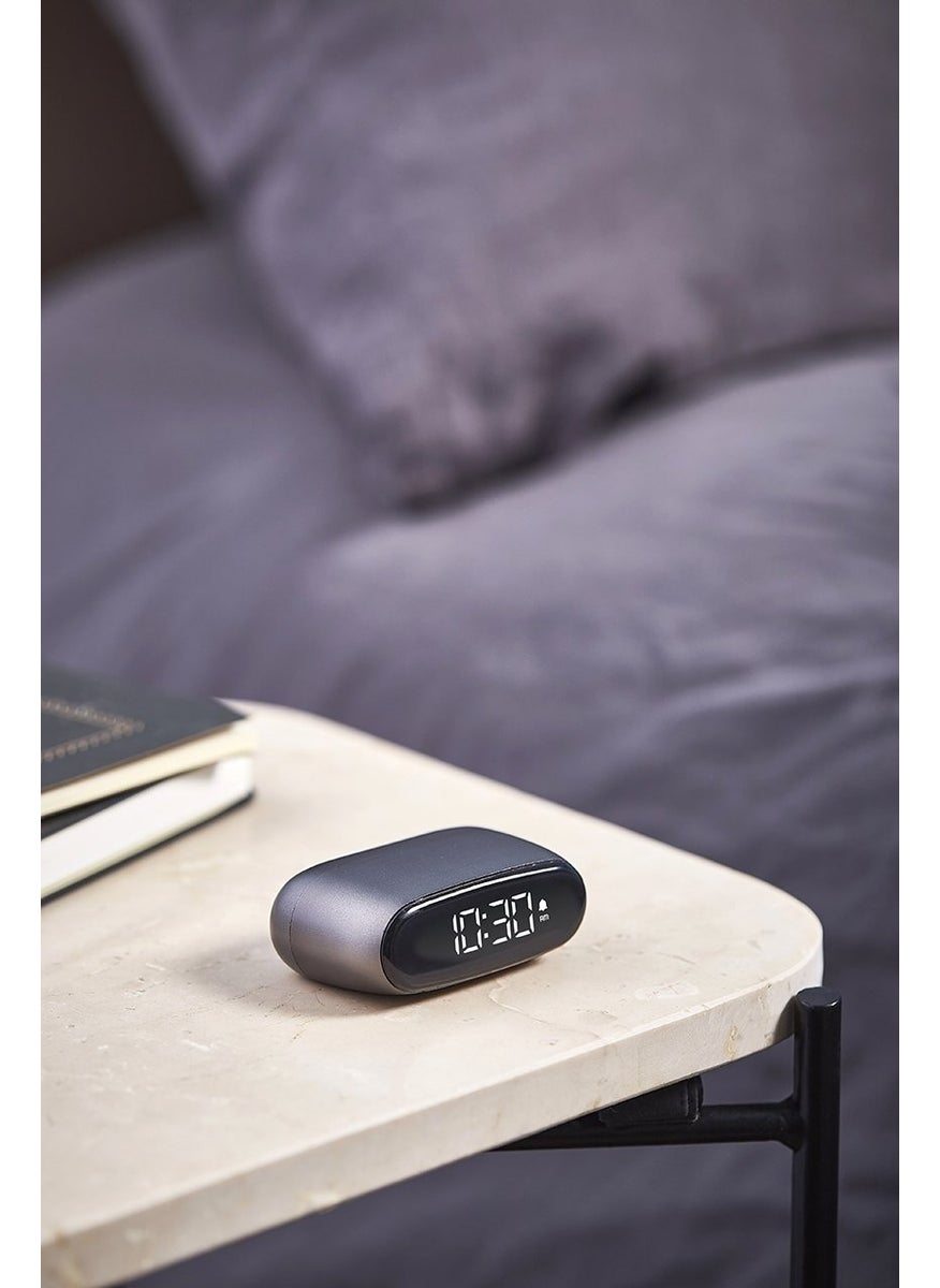 Minut Alarm Clock Metallic Gray