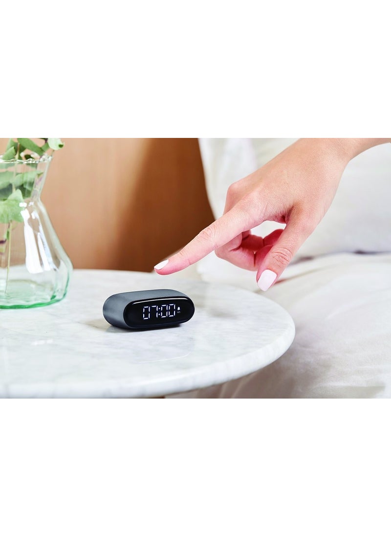 Minut Alarm Clock Metallic Gray