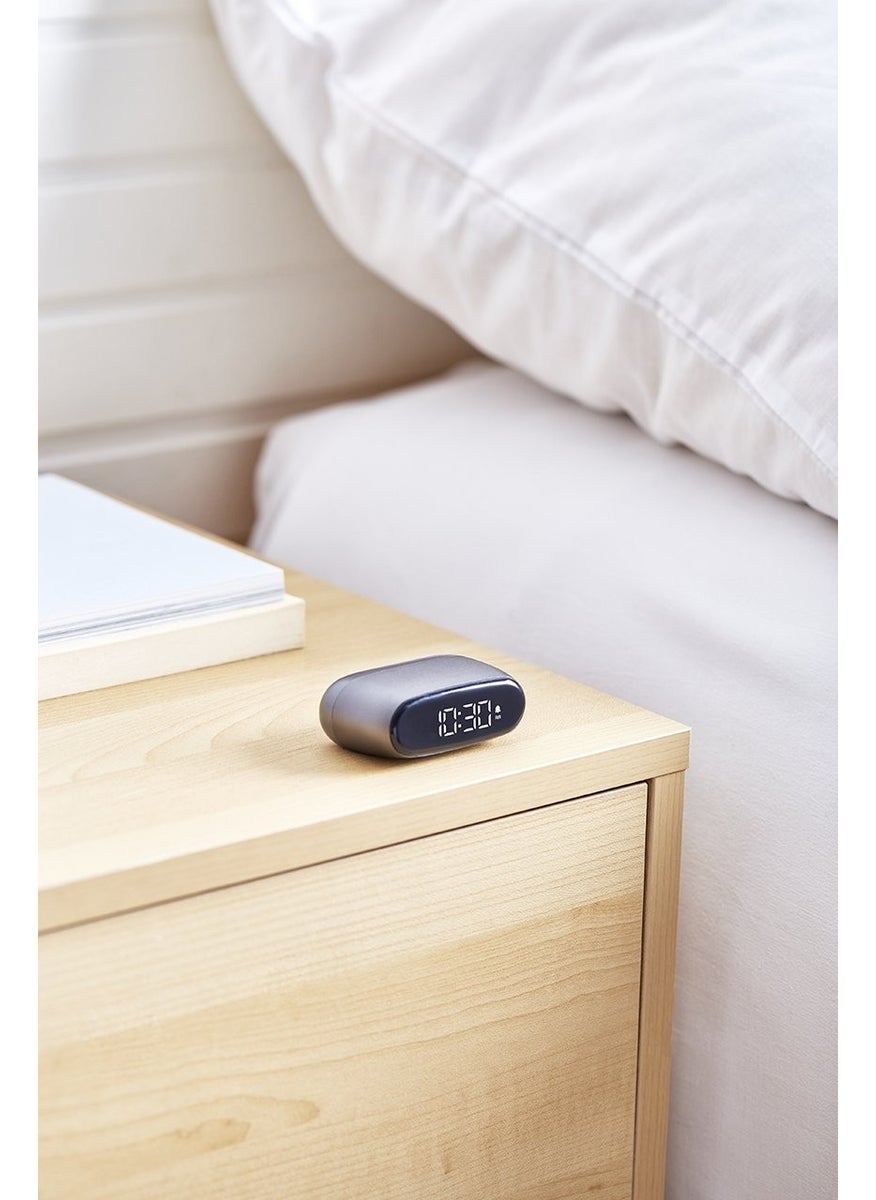 Minut Alarm Clock Metallic Gray