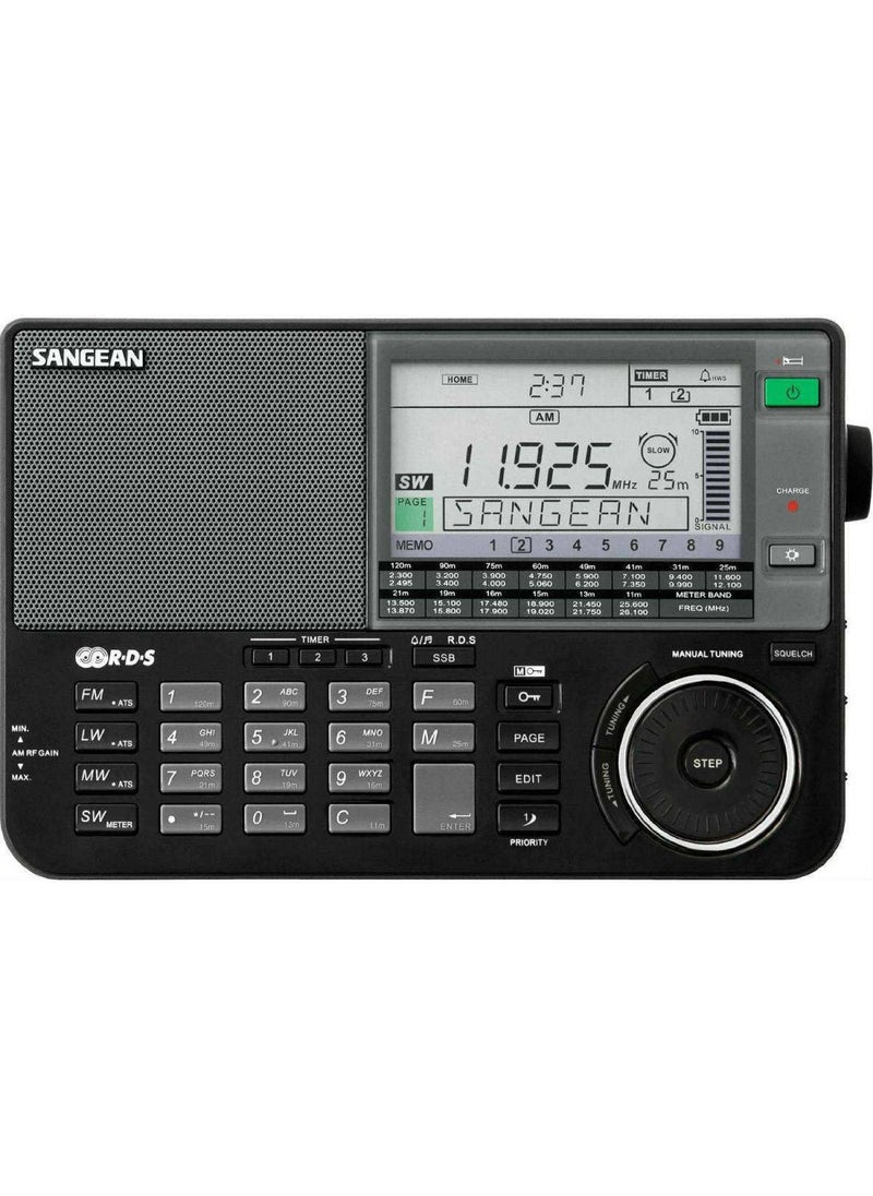 ATS-909X BK AM/FM/LW/SW World Band Receiver - Black