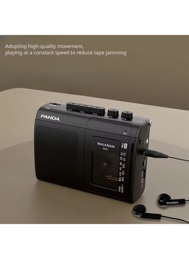 Portable Tape AM/FM Radio Retro Cassette Music Player Walkman Tape Recorders With Loudspeaker Support 3.5mm Headphone Play