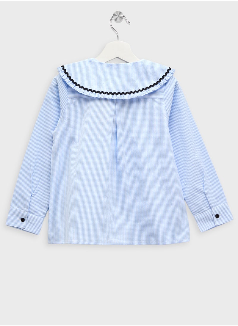 Girls Floral Print Blouse