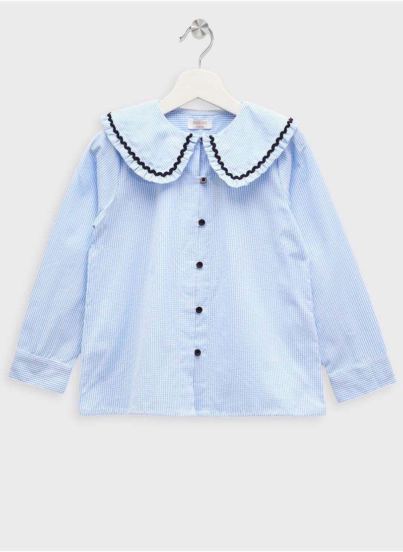 Girls Floral Print Blouse