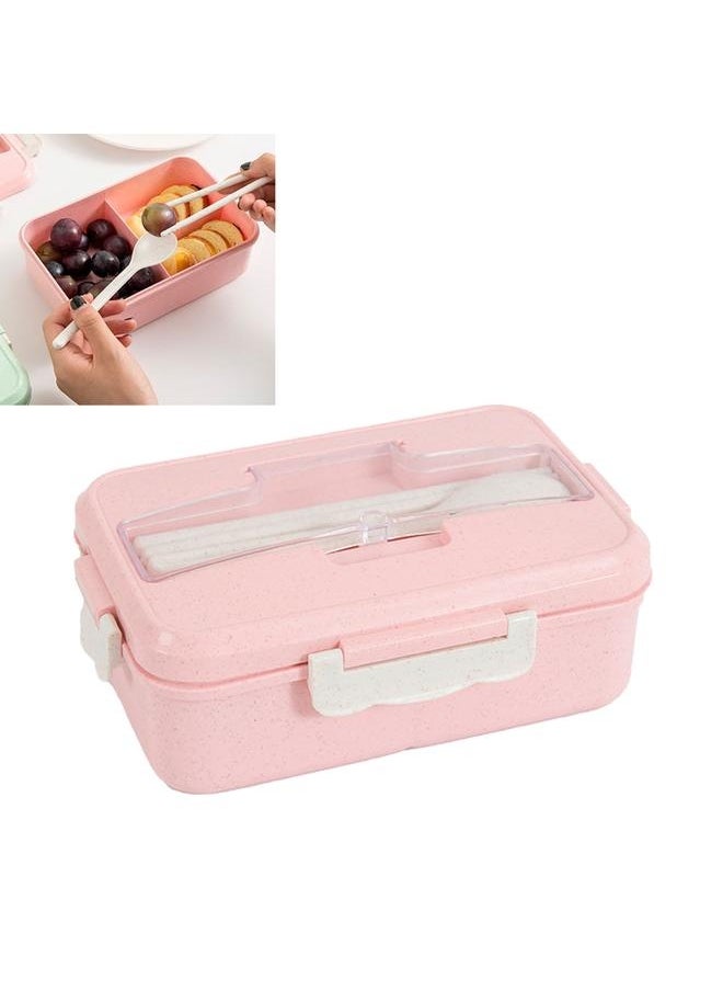 Lunch Box Compartmentalized Insulated Bento Box Reusable Food Storage Containers with Lid for Students Office Workers