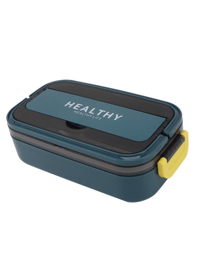 Bento Lunch Box 316 Stainless Steel 700ml Capacity Leakproof Microwave Safe Bento Container for School Office Teal