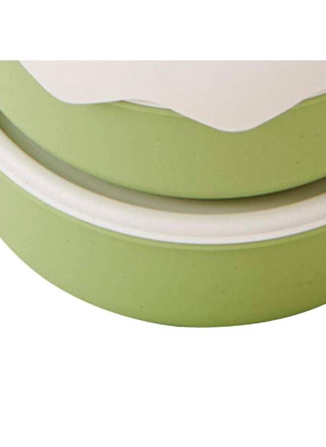Stackable Lunch Box Cute Cartoon Fruit Style Double Layers Handle Design Student Bento Box for Office School Home Avocado