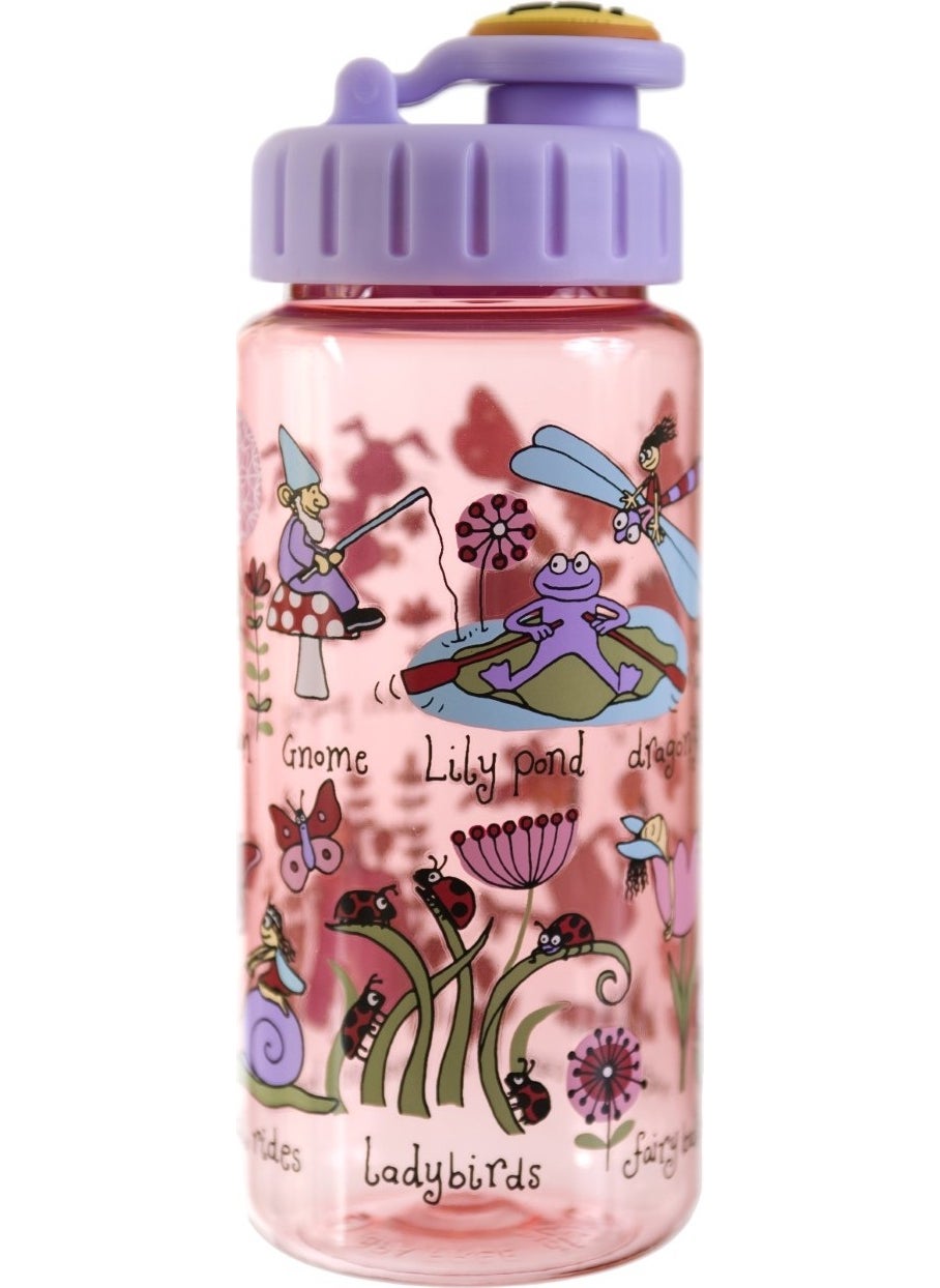 Flask with Straw 400 ml Secret Garden