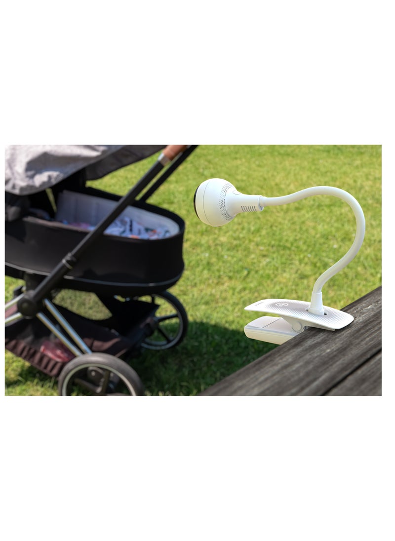 CHILLAX Giraffe Pro Portable Baby Monitor–Video Baby Monitor for Travel with Battery Base Stand,HD 1080p Camera and 5”Screen, Privacy Protection WiFi ON-Off Switch, Gooseneck Design, Night Vision