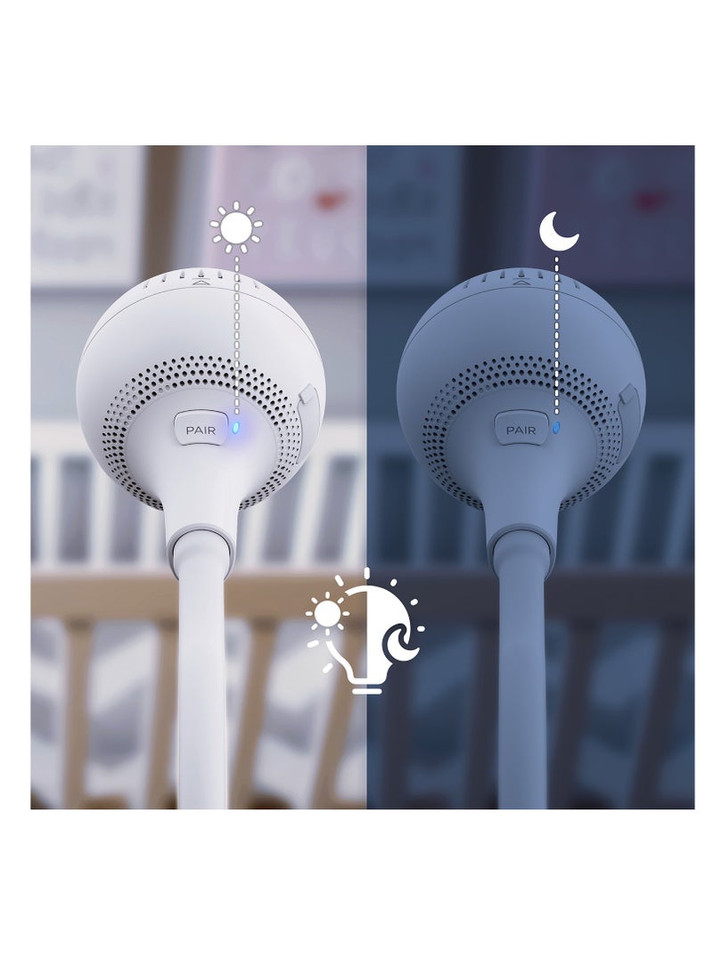 CHILLAX Giraffe Pro Max Baby Monitor - Video Baby Monitor with Full HD 1080p Camera and 5 Inch 720P Video Parent Unit, Privacy Protection Switch, Auto Dimming LED, Gooseneck, 2-Way Audio, Night Vision