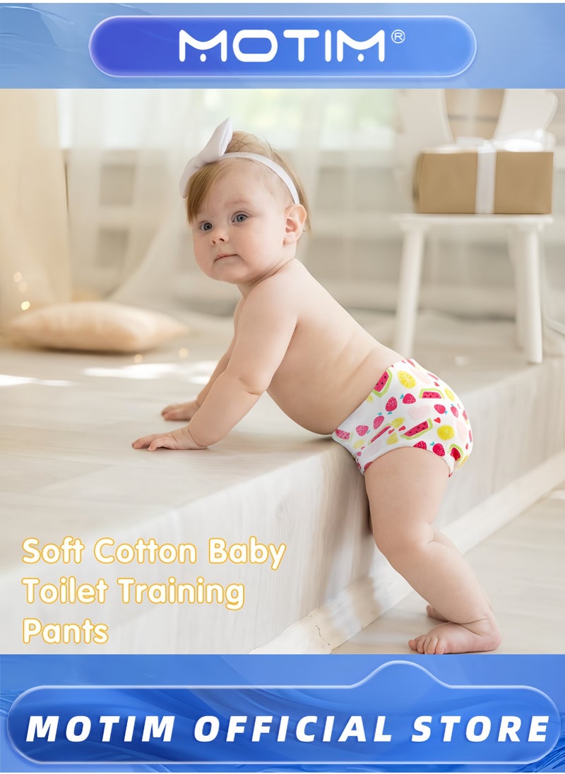 6PCS Baby Potty Training Pants Breathable Potty Training Underwear Toddler Underwear for 0-3 Years Boy and Girls